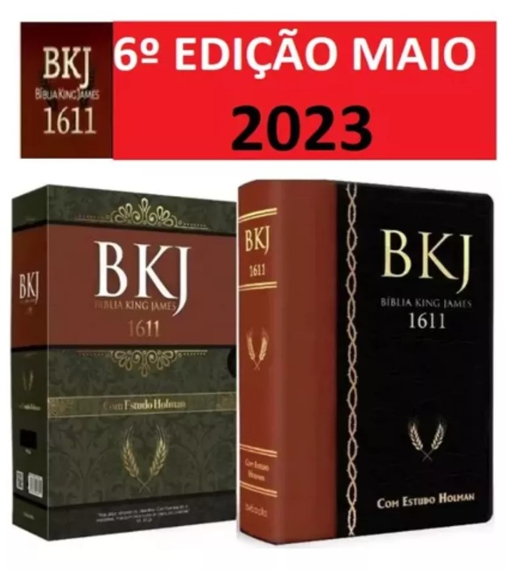 BKJ Bíblia King James 1611 com Estudo Holman